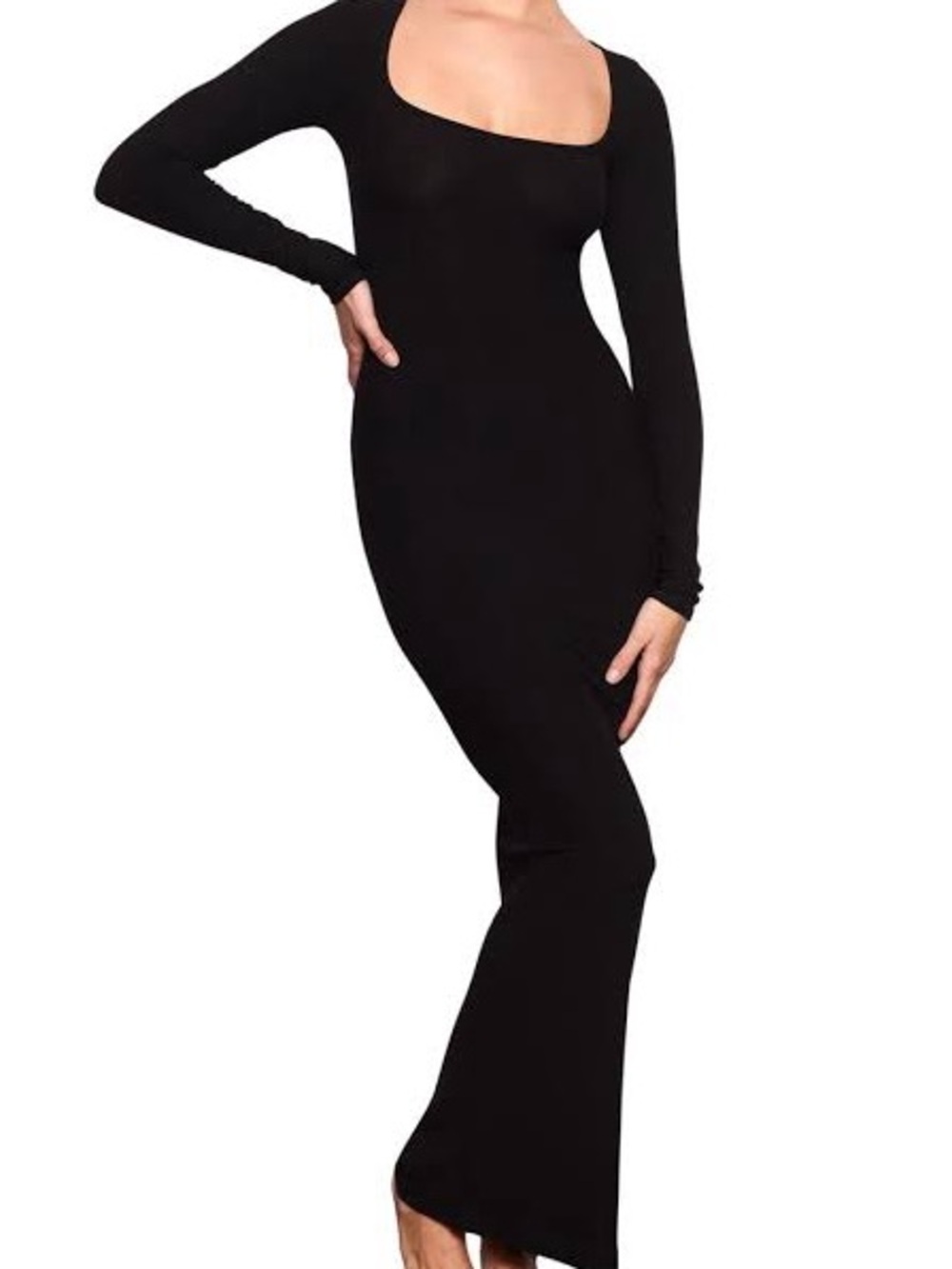 SKIMS Black Soft Lounge Maxi Dress S